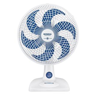 Ventilador De Mesa Mondial Super Power 6 Pás 60W 30cm Branco E Azul Escuro VSP-30-W 127V em Oferta na Shopee