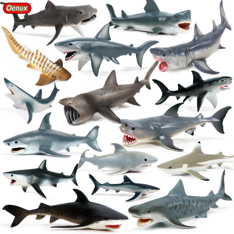 Brinquedo de Modelo de Tubarão Megalodon Grande da Vida Oceânica Figura de Ação Aquário Animal Marinho Material PVC Brin em Oferta na Shopee