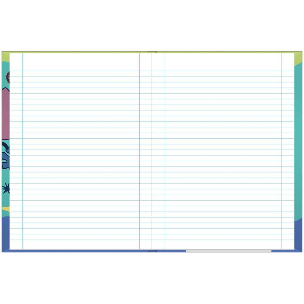 Detalhes do Caderno Brochura 140x200mm 80fls Stitch Let´s Rock Foroni