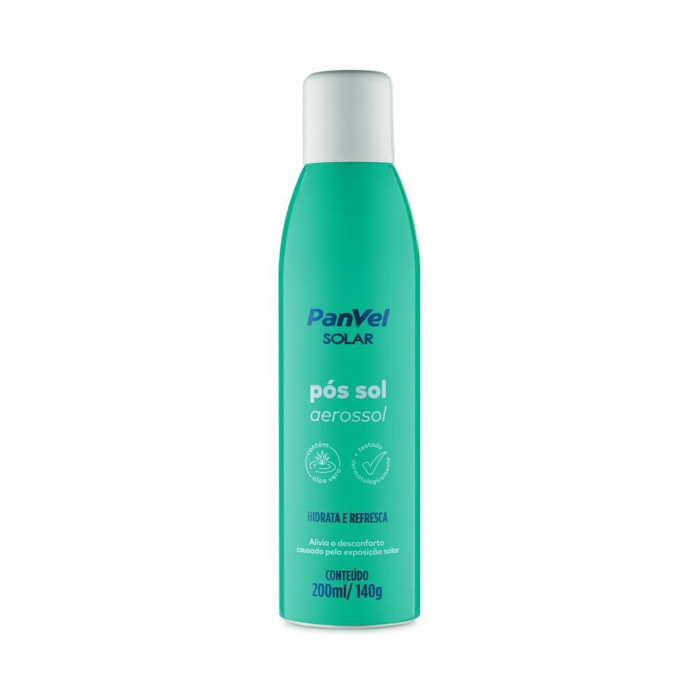 Pós Sol Aerosol Panvel Solar Hidrata E Refresca 200ml em Oferta na Shopee
