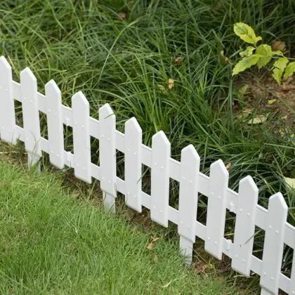 Kit 3 Cercas Plásticas Brancas 40x32 Jardim Inglesa Decorativa para Grama e Floreira - Plastutti
