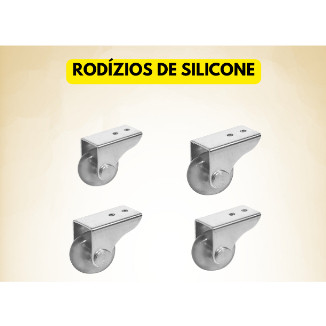 Kit Rodizio 38mm para Sofá Retrátil e Moveis em Geral Rodinha de Gel Fixa em Oferta na Shopee