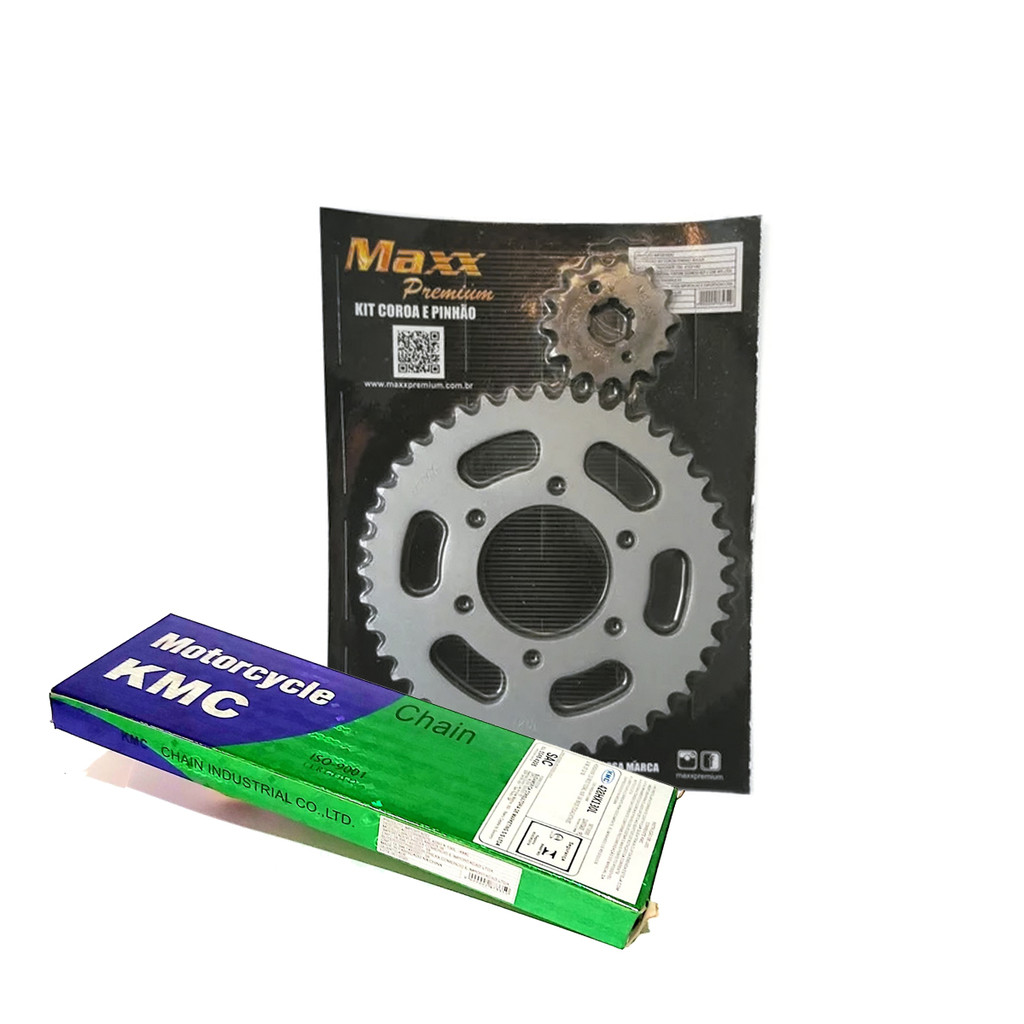 Kit Relação Yamaha Xtz Crosser 150 Maxx + Kmc Transmissão