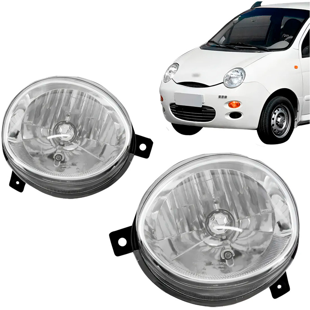 Farol Chery QQ 2010 2011 2012 2013 2014 2015 Cromado