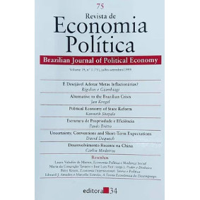 Livro Revista de Economia Política Brazilian Journal Of Political Economy Volume 19 nº 3 (75) de Luiz Car... 7698769