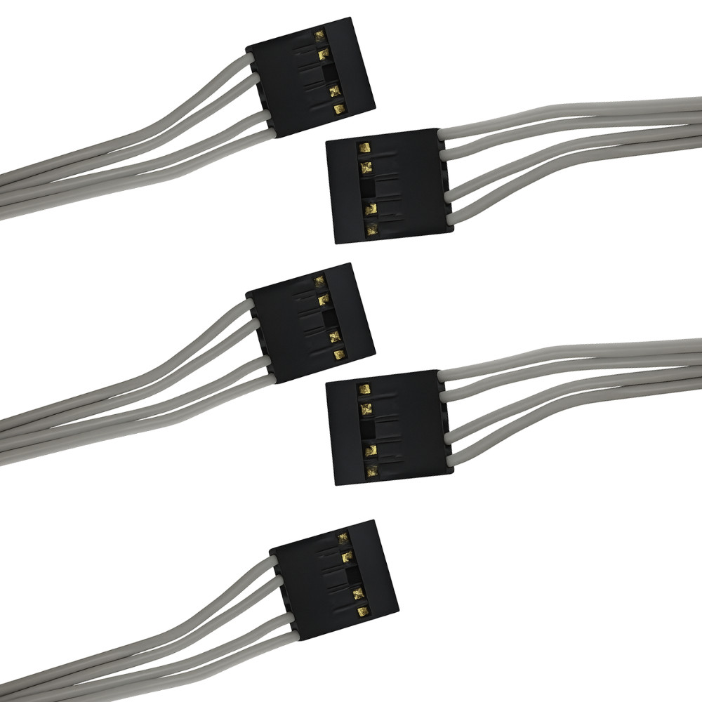 KIT 5 CABO FLAT 5 VIAS C/RABICHO PLASTIGARÇA