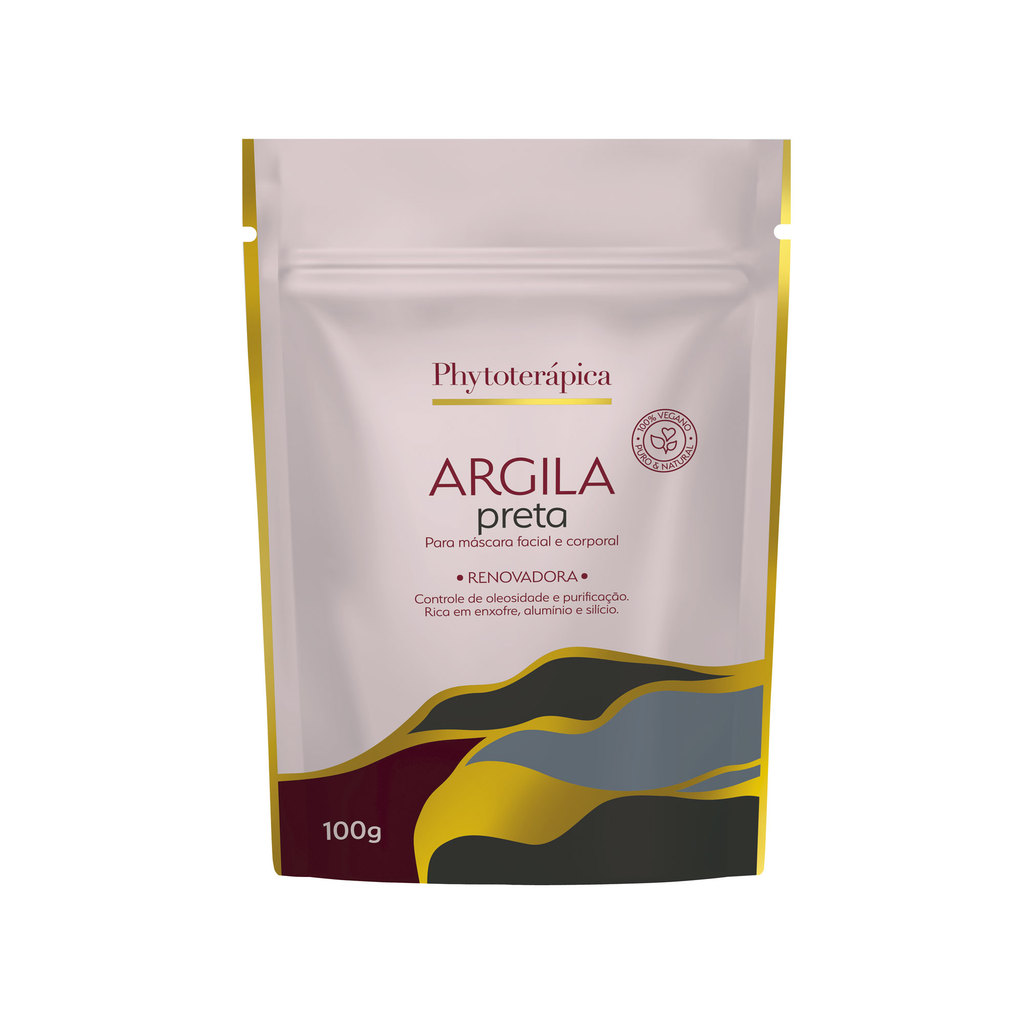 ARGILA PRETA - 100g - SACHÊ em Oferta na Shopee