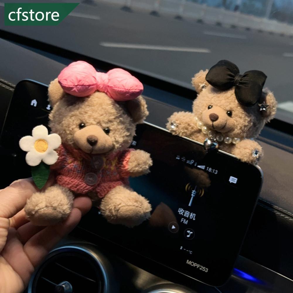 CFSTORE Enfeites De Painel Interno De Carro Urso De Pelúcia Para Decoração De Console Central Acessórios Automotivos Mul