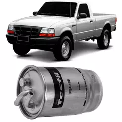 Filtro Combustível Ford Ranger 2.8 8v 2001 A 2005 Tecfil
