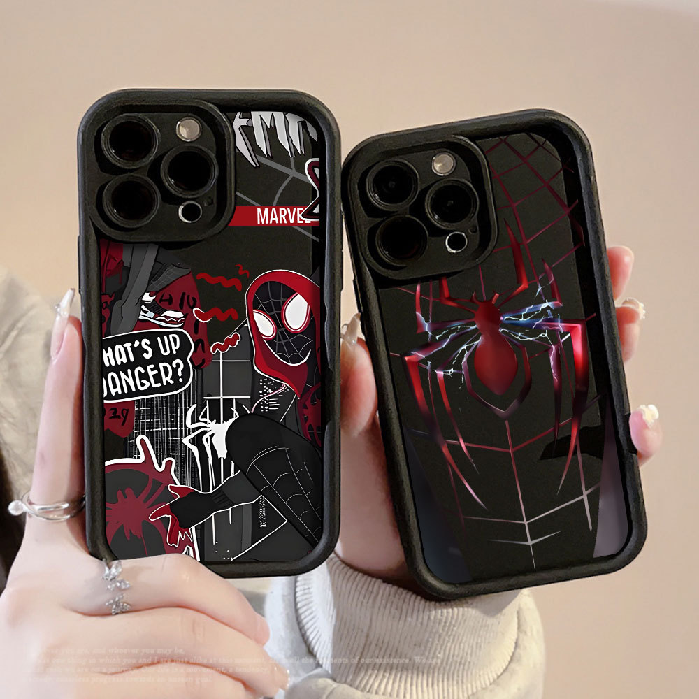 Capa Para Samsung A17 A07 A56 A36 A55 A54 A16 A15 A14 A05S A51 A52 A34 A35 A32 A13 Homem-Aranha Design 3D Caso