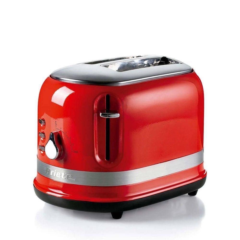 Torradeira Elétrica Ariete Moderna Vermelha 2 Fatias 6 Níveis 750w 110v - Modelo 149