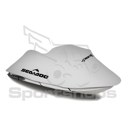 Capa Jet Ski Sea Doo Spark 3 Lugares - Logo Spark - Blackout