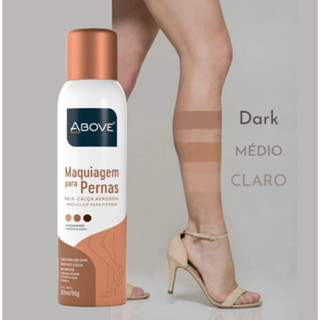 Maquiagem para Pernas Meia-Calça Aerosol 150ml/90g Above Baston em Oferta na Shopee