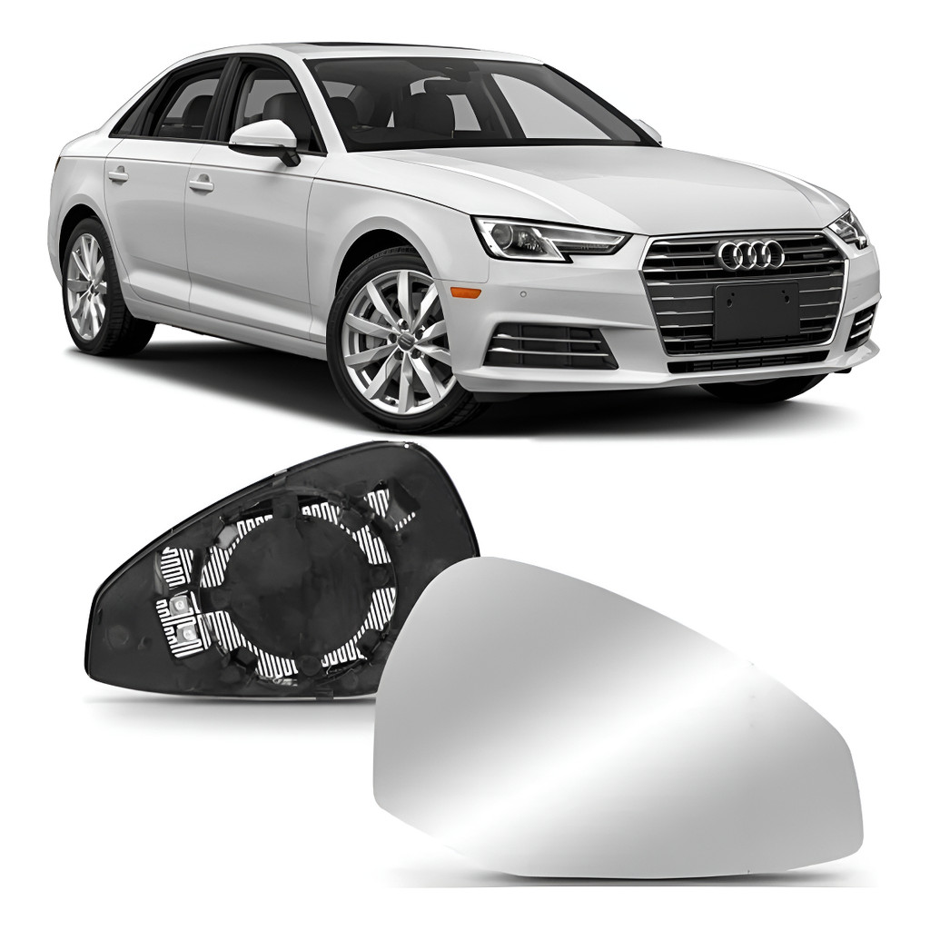 Lente Espelho Retrovisor Audi A4 2017 A 20 Aquecedor Direito lado do passageiro carona