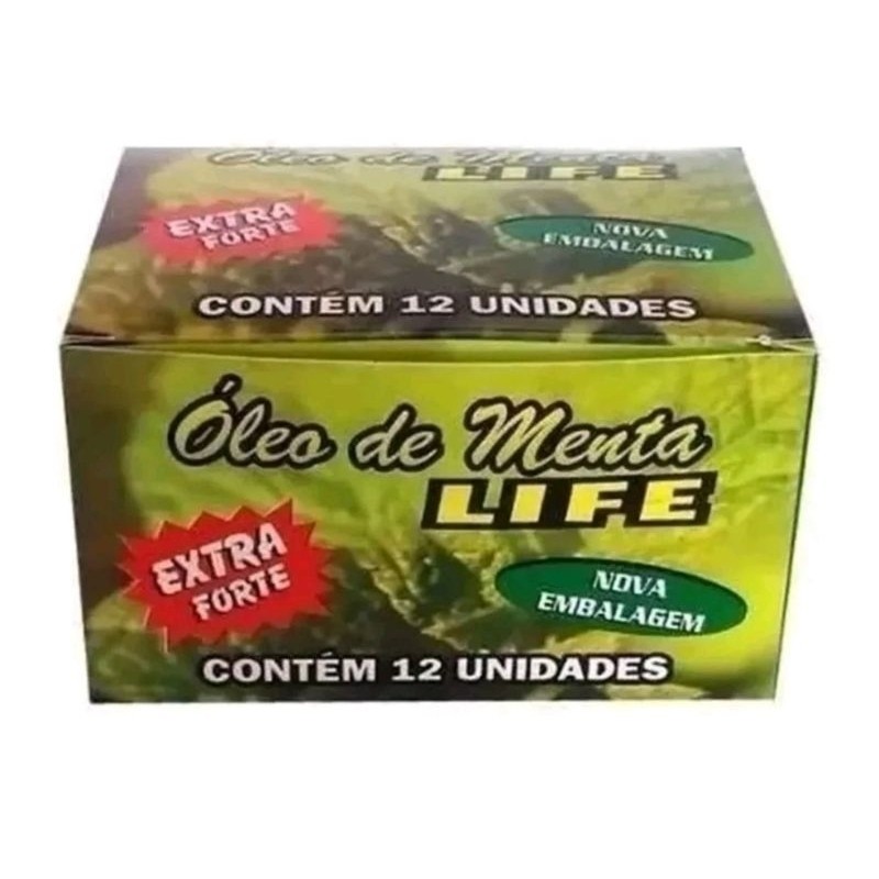 kit 12 Unidades Óleo de Menta Life 10 ml em Oferta na Shopee