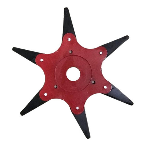 Lâmina Roçadeira 6 Pontas Aço Reforçado 255mm Para Corte De Mato Grosso Grama Alta E Vegetação em Oferta na Shopee