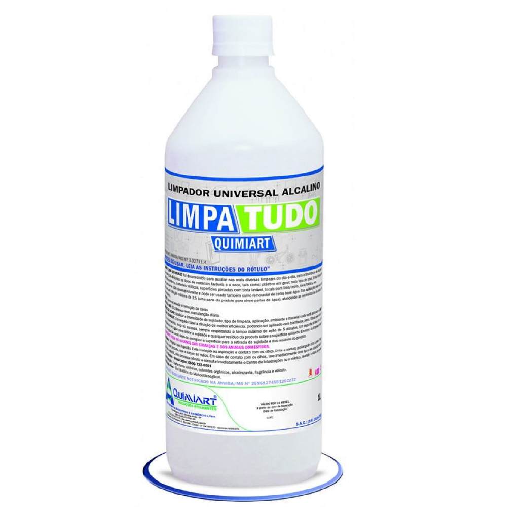 LIMPA TUDO - LIMPADOR UNIVERSAL ALCALINO - QUIMIART - 1 LITRO