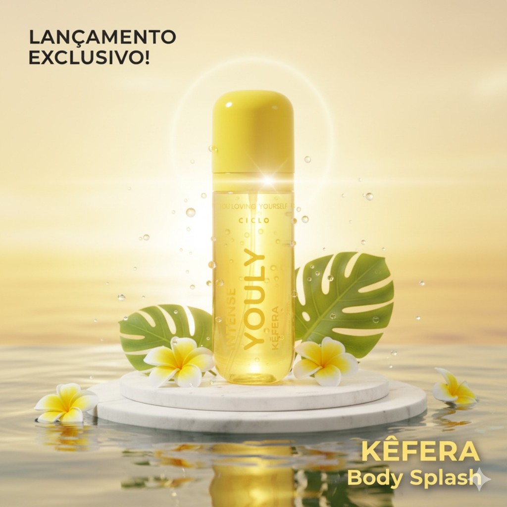 Body Splash Intense Youly By Kéfera Desodorante Corporal Feminino 200ml – Perfume Intenso e Marcante