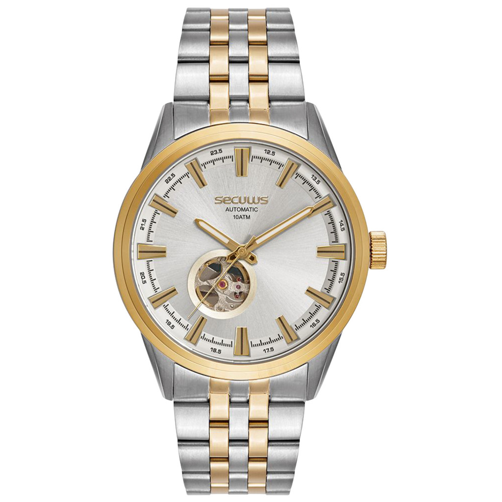 Relógio Seculus Automático 44329GPSVBA2 Bicolor em Oferta na Shopee