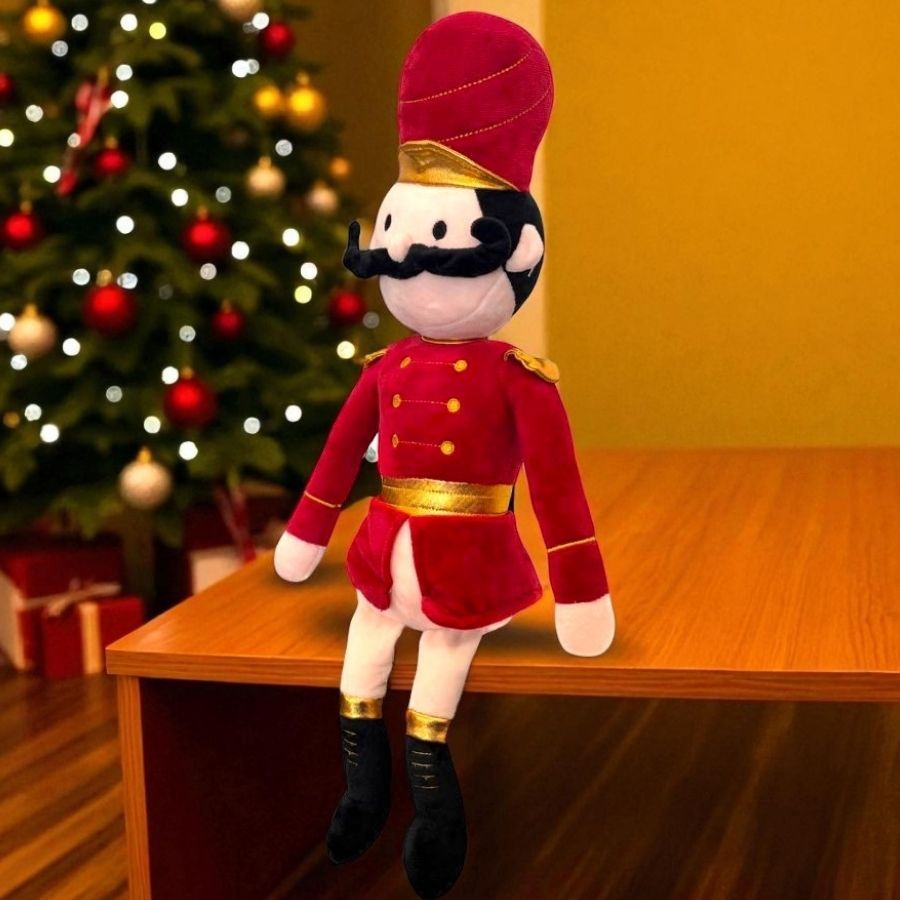 Soldadinho de Chumbo de Pelúcia - Vermelho e Preto - 50cm - 1 unidade - Rizzo em Oferta na Shopee