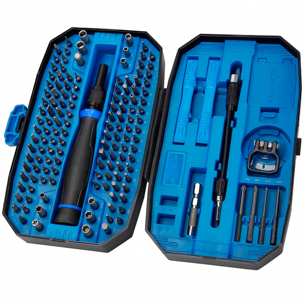 Kit Chaves Precisão 152 Em 1 c/ Extensão Flexível p/ Celular Notebook Gadgets Reparos Ferramenta Ponteira Magnética