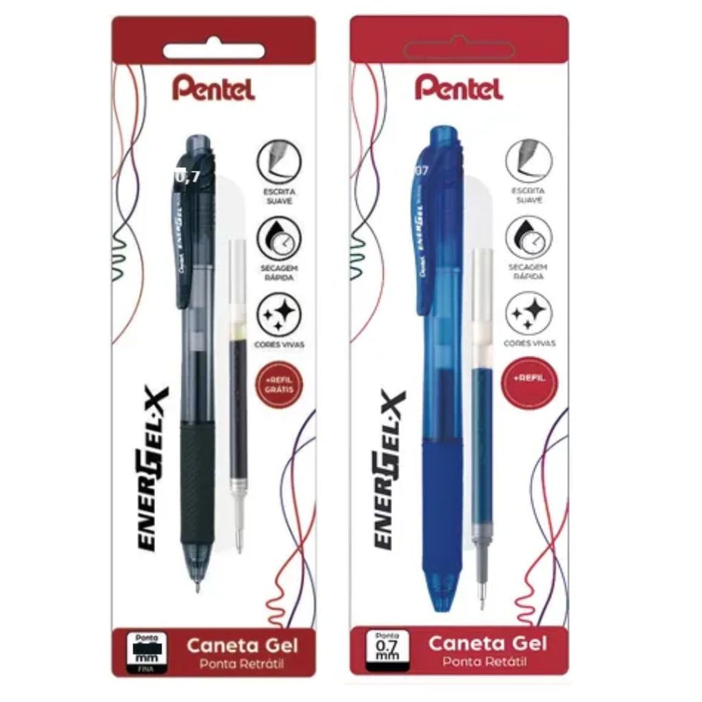 Caneta Energel RT Com Refil G 0.7 mm em Oferta na Shopee