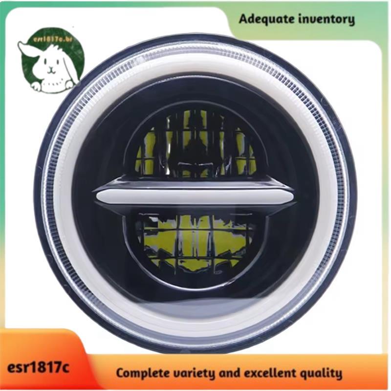 Anel LED Farol De Motocicleta De 7 Polegadas Com Olhos De Anjo Para R NineT XVS650A Lâmpada De Chefe Indiano