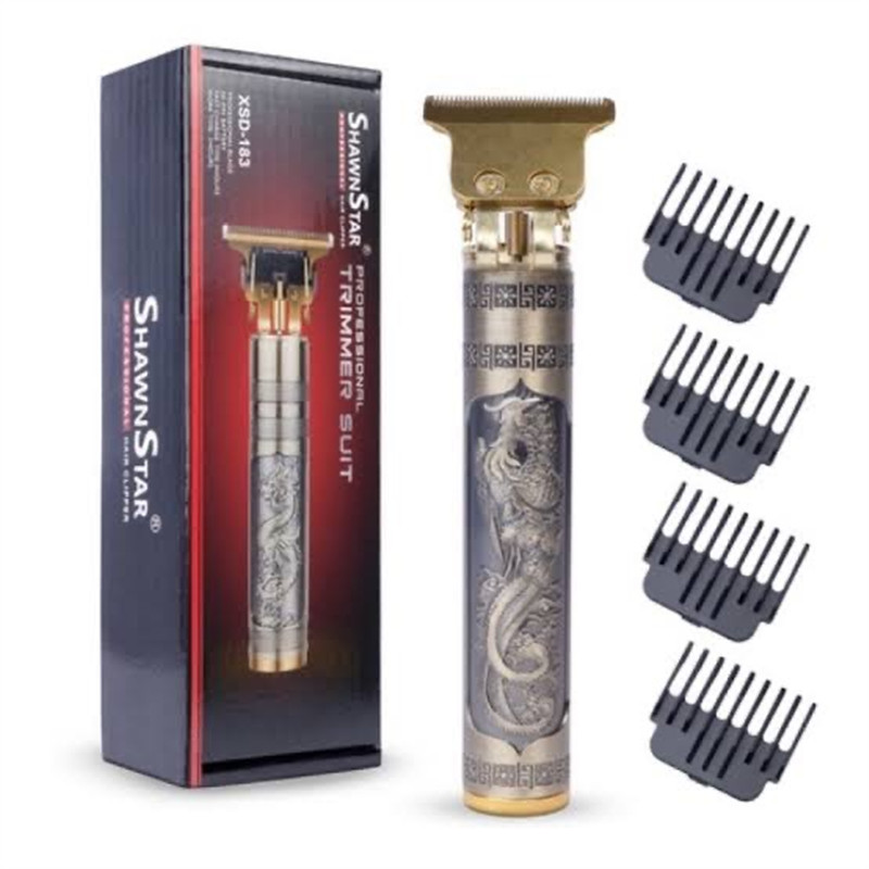 Máquina de Cortar Cabelo Barbeiro Profissional Dragão Elétrica Bateria Recarregável