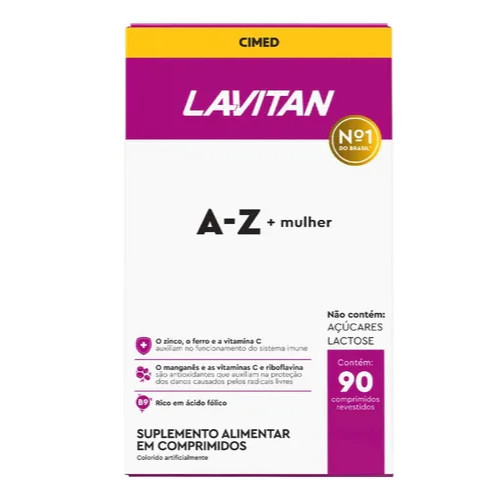 Lavitan mulher AZ - 90Caps - Cimed