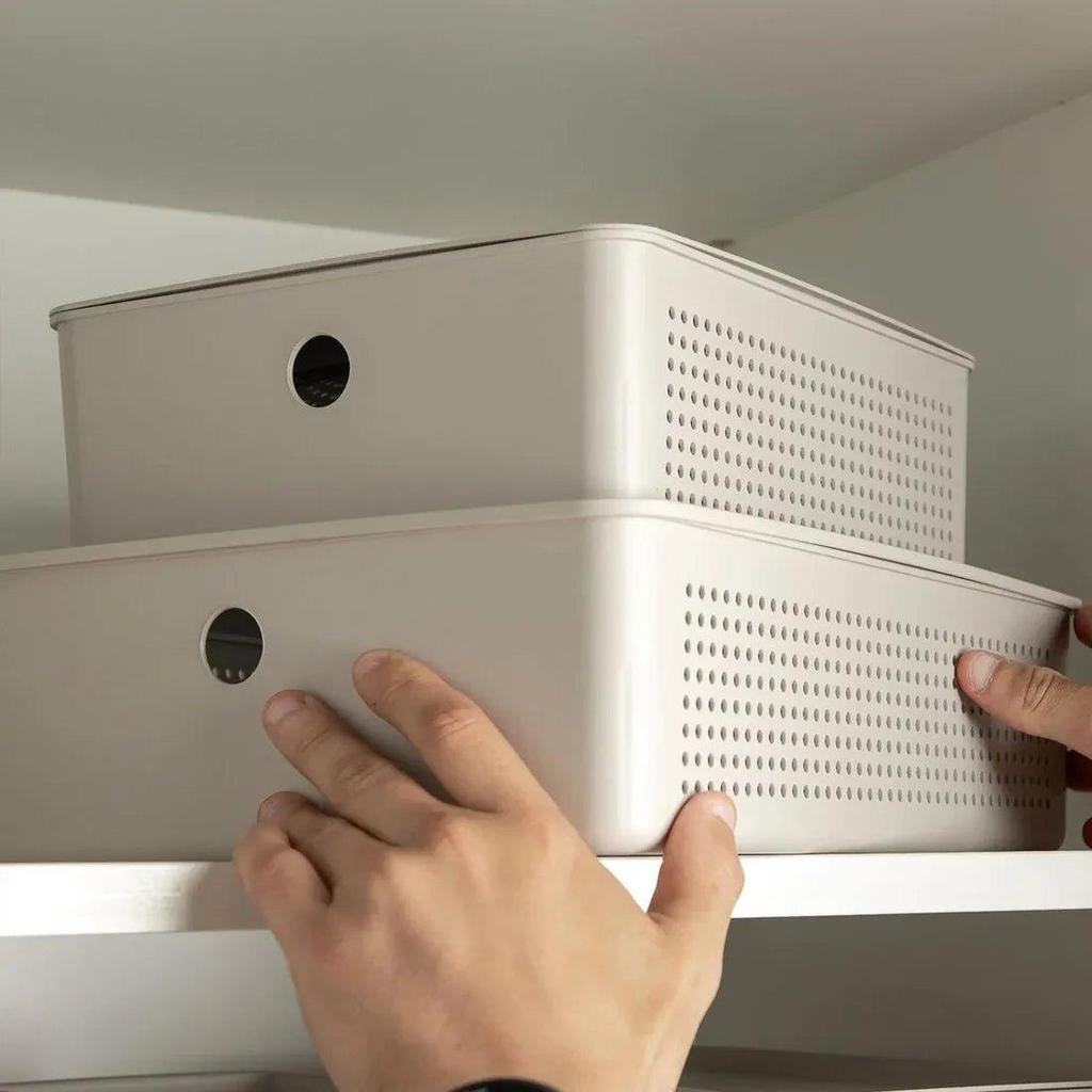 Cesto Ou 5,4L com tampa Linha Flow em Oferta na Shopee