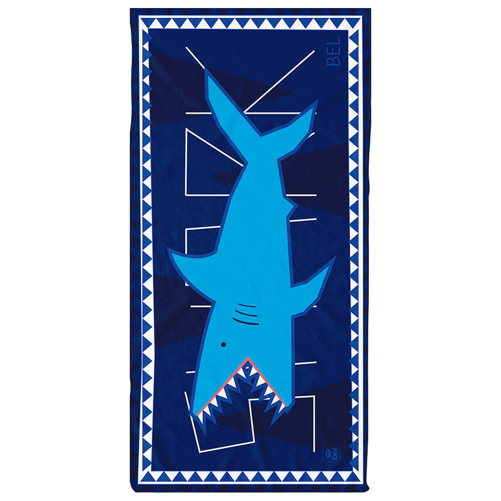 Toalha de Praia Cotton Soft Grande 1,40m Tubarão Bel em Oferta na Shopee