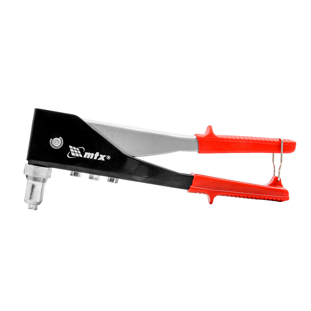 REBITADOR MANUAL, TIPO ALICATE, AJUSTAVEL 0-90, PARA REBITES 2,4-3,2-4-4,8MM, 250MM, 1PC // MTX