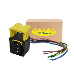 Plug Chicote Conector Reparo Lanterna Traseira 7 Vias Para Caminhão MB Axor Actros