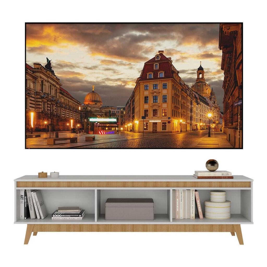 Rack para TV até 80 Polegadas 180cm 3 Portas Retrô Multimóveis MP1103 · foto 2