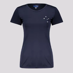 Camisa Cruzeiro Basic Feminina Marinho