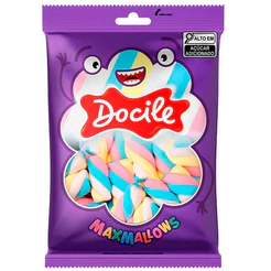 Marshmallow Maxmallows Twist Color 1 Baunilha Docile 220g