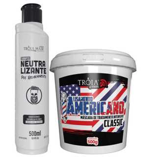 Kit Alisamento Americano Classic 500g com Neutralizante 500ml em Oferta na Shopee