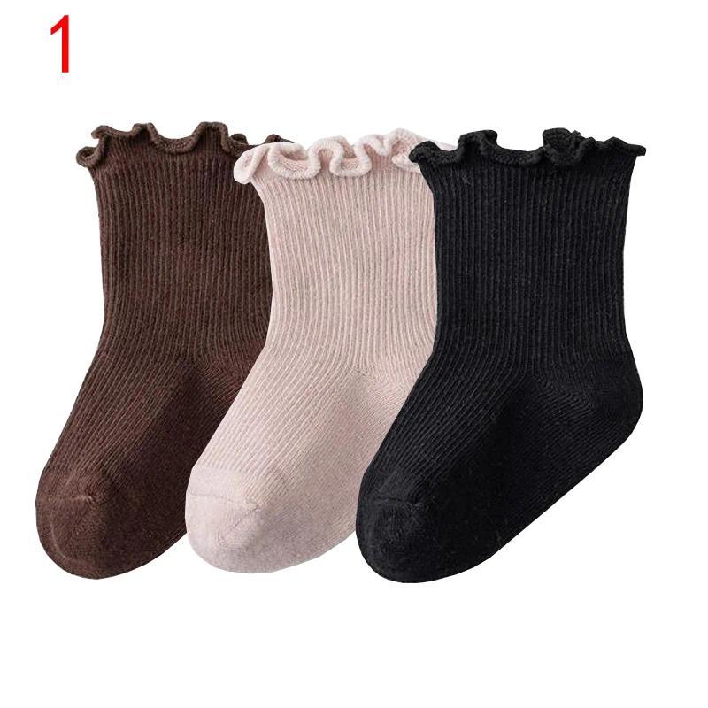 3 pares/lote de meias de bebê em cores sólidas para meninos e meninas novos ***-&&*&&-&****-