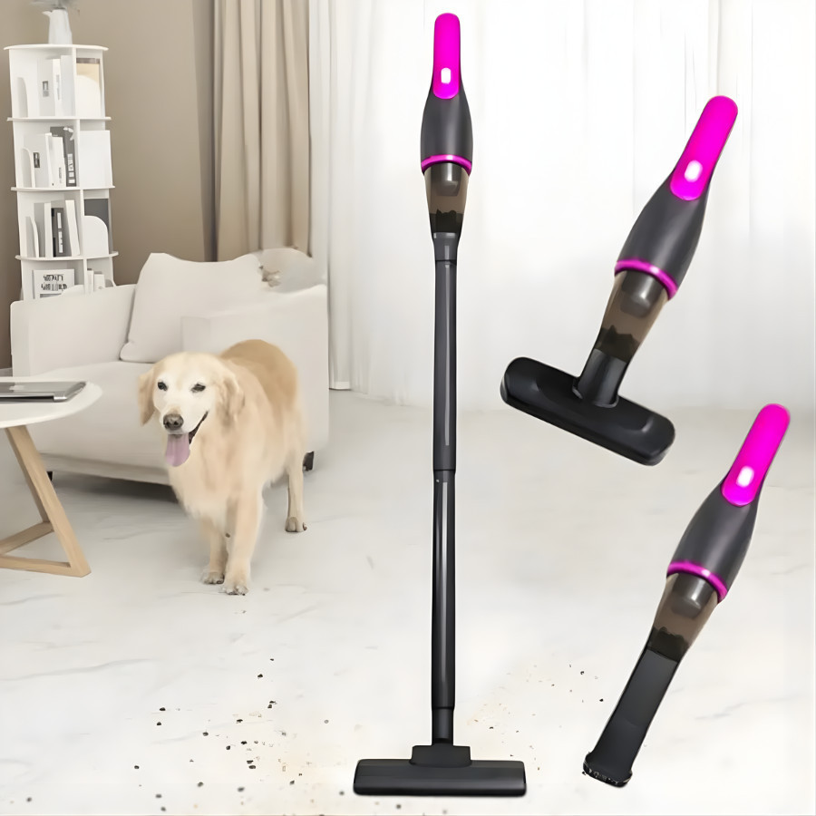 Aspirador de Pó Portátil 3 em 1 Sem Fio USB – Forte Sucção p/ Carro e Casa | Completo e Recarregável