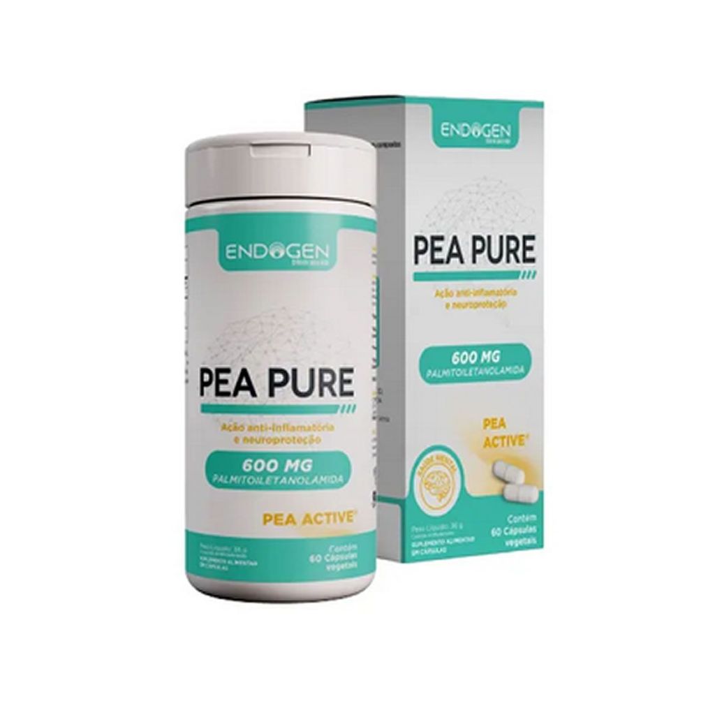 Pea Pure 600mg - 60 Cápsulas - Endogen em Oferta na Shopee