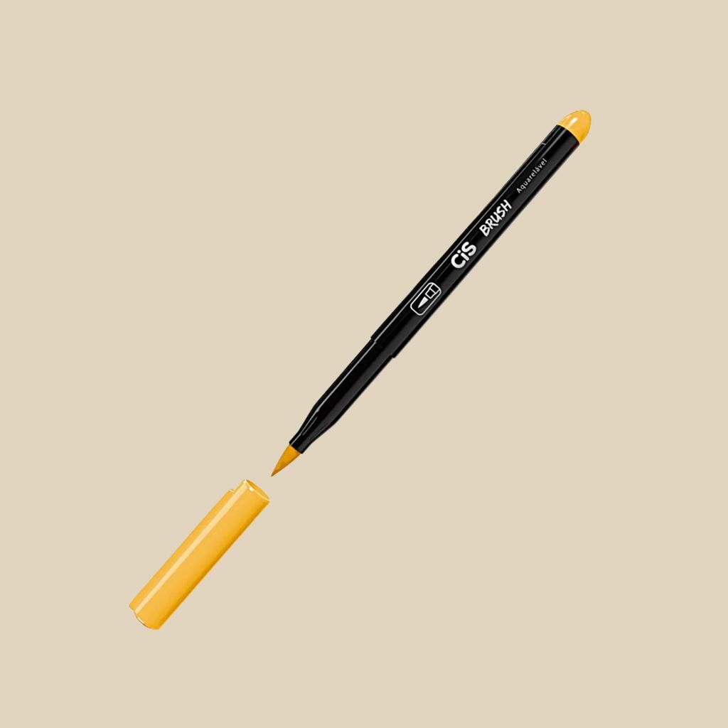 Caneta Pincel Brush Aquarelável Laranja Claro 28 Cis  -