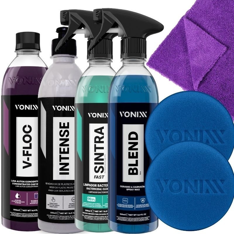 KIT COMPLETO VONIXX SHAMPOO V-FLOC CERA BLEND SINTRA-FAST E INTENSE