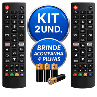 Kit Controle Remoto LG Smart TV  Compatível LCD LED HDTV UHD OLED 3D E 4K em Oferta na Shopee