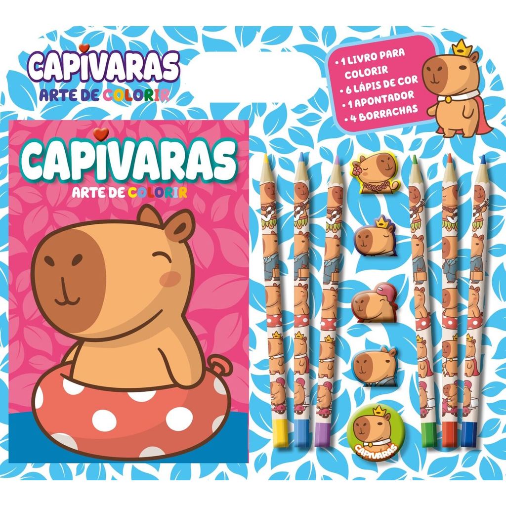 Arte de colorir - Capivara em Oferta na Shopee