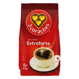Café Torrado e  Moído 3 Corações Extraforte 500g em Oferta na Shopee