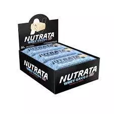 Whey Grego Bar Cookies & Cream da Nutrata Cx 12 barras