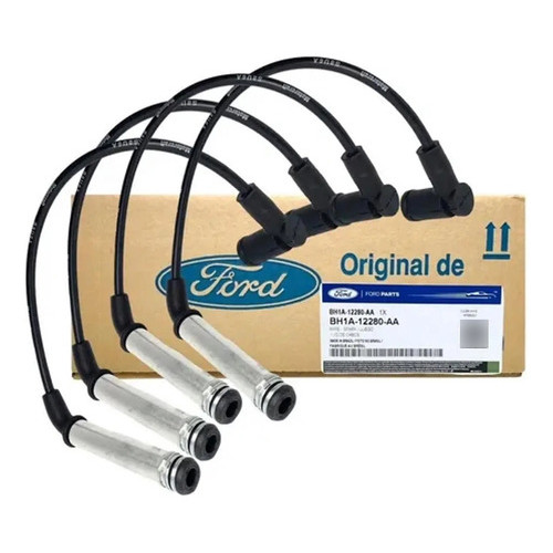 Jogo De Cabos + 4 Velas do Motor Rocam 1.0/1.6 Ford Ecosport/Fiesta/Ka/Courier até 2014 em Oferta na Shopee