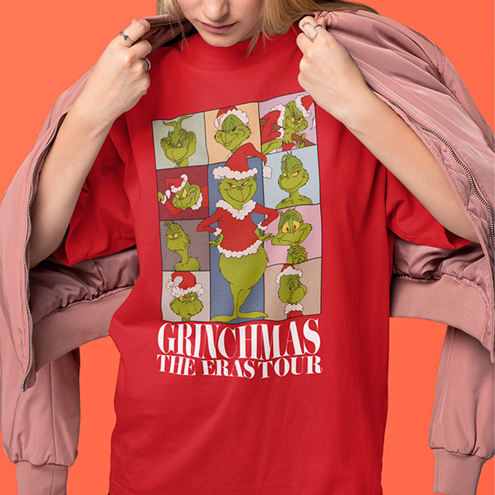 Camiseta Grinch Modo Camisa Mods Natal Grinch Merry Grinchmas StreetWear Unissex Algodão 30.1Premium