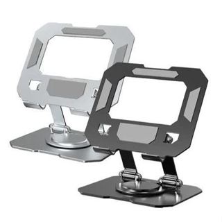 Suporte Metálico Rotativo para Tablet e Celular | Alumínio Resistente e Elegante | Ajustável e Prático em Oferta na Shopee