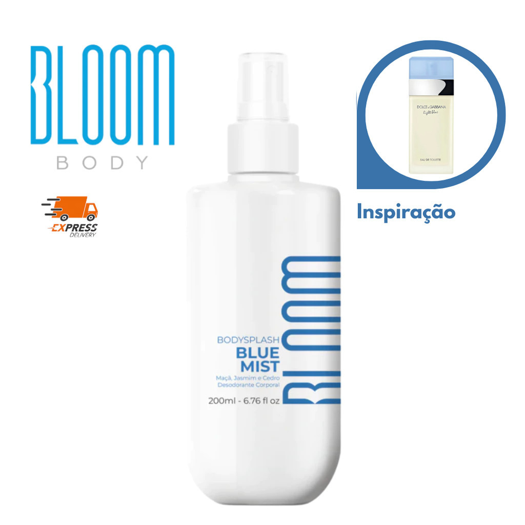 Bloom Bronzeado Body Splash Blue Mist Desodorante 200ml [Entrega Rápida]